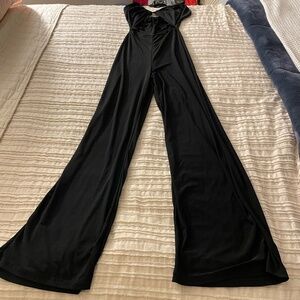 Winsor black sexy open back jumpsuit. Size small. NWT